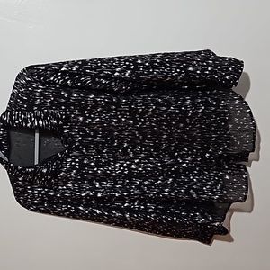 Black and silver women's shein shirt